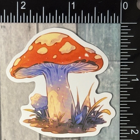 🌀10/$10🌀 Watercolor Mushroom Reusable Waterproof Vinyl Sticker Decal - Picture 1 of 1